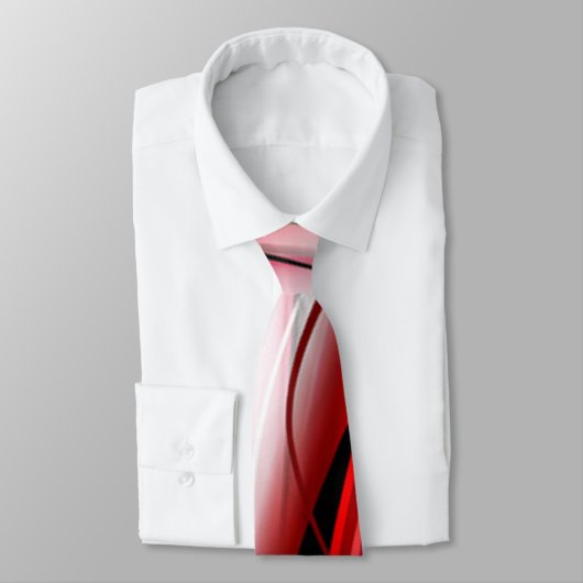 Rot-und Schwarz-Strudel Krawatte (Gebunden)