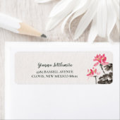 Rot und Schwarz Wasserfarben Lotus (Insitu)