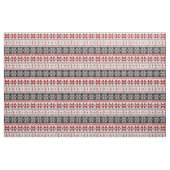 Rot und Schwarz Winter Messe Isle Pattern Stoff (Fat Quarter (45,7 x 55,9 cm))