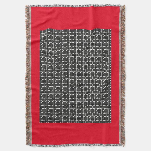 ROT-UND SCHWARZ-WURFS-DECKE DECKE (Vorderseite Vertikal)