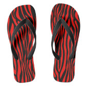 Rot und Schwarz Zebra Badesandalen (Fußbett)