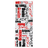 Rot und Schwarzes danken Ihnen, Wolke abzufassen Geschenktüte Für Weinflaschen (Vorderseite)