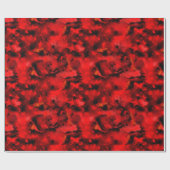 Rot und Schwarzes marmorten Verpackungspapier, Geschenkpapier (Flach)