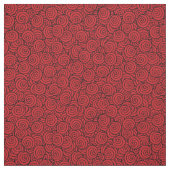 Rot und Schwarzes wirbelten Muster Stoff (Muster)