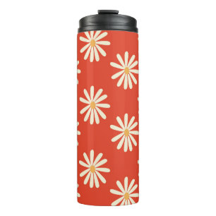 Rot und Senf in den 1970er Jahren Vintage Retro-Bl Thermosbecher