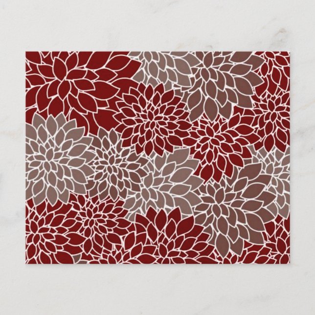 Rot und Silber dahlis (Vorderseite)