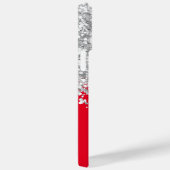 Rot und Silberner Glitzer Case-Mate iPhone Hülle (Rückseite / Rechts)