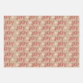 Rot und Tan Weihnachten Set 3 Geschenkpapier Set (Vorderseite)