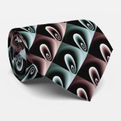 Rot und Türkis COOL Modernes Muster Krawatte (Gerollt)