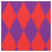 Rot und violett kariertes Harlekin-Design Stoff (Nahaufnahme)