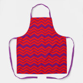 Rot und violettes Chevron-Musterdesign Schürze (Vorderseite)