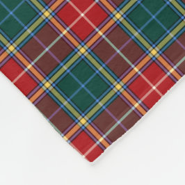 Rot und Waldgrün Kariert Clan Baxter Tartan Fleecedecke
