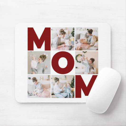 Rot und Weiß 6 Mama für FotoCollage Mousepad (Mit Mouse)