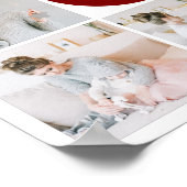 Rot und Weiß 6 Mama für FotoCollage Poster (Ecke)