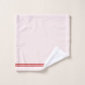 Rot und Weiß Abstrakt Badhandtuch Set (Waschlappen)