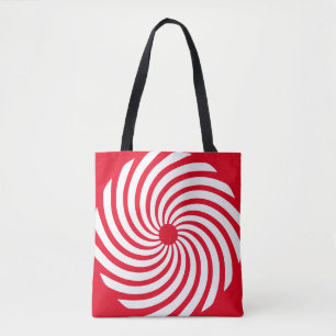 Rot und Weiß Abstrakt Tasche