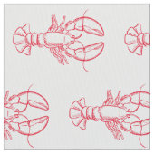 Rot und Weiß an den Küsten Stoff (Nahaufnahme)