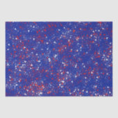 Rot und Weiß auf blauem Gewebe Seidenpapier (Vorderseite)