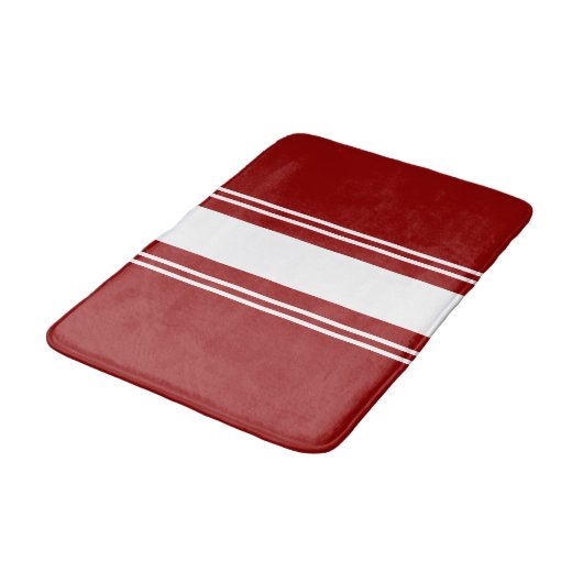 rot und weiß badematte (Schrägansicht)