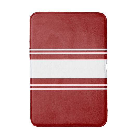 rot und weiß badematte (Vorderseite Vertikal)