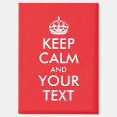 Rot und Weiß Behaltend Calm Parody Magnet (Vorderseite)