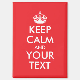 Rot und Weiß Behaltend Calm Parody Magnet