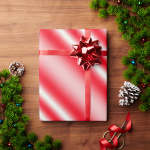 Rot und Weiß Candy Cane gestreift Geschenkpapier