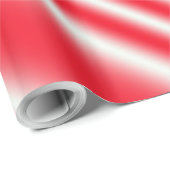 Rot und Weiß Candy Cane gestreift Geschenkpapier (Rolleneckpunkt)