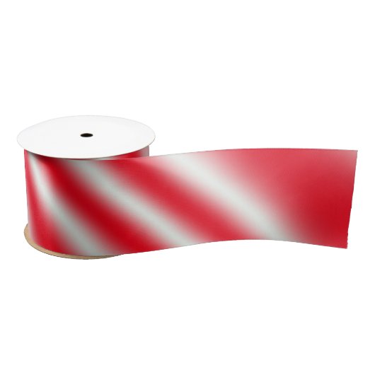 Rot und Weiß Candy Cane gestreift Satinband (Spule)