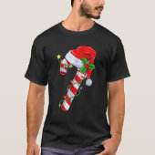 Rot und Weiß Candy Cane Weihnachten Weihnachten Xm T-Shirt (Vorderseite)