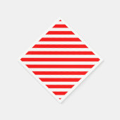 Rot und Weiß Candy Stripes Papier Napkins Serviette (Ecke)