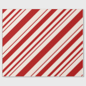 Rot und Weiß Candy Stripped Geschenkpapier (Flach)