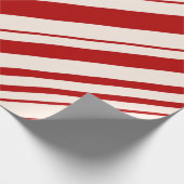 Rot und Weiß Candy Stripped Geschenkpapier (Ecke)
