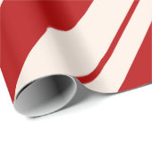 Rot und Weiß Candy Stripped Geschenkpapier (Rolleneckpunkt)