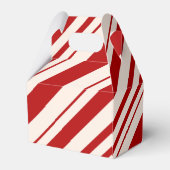 Rot und Weiß Candy Stripped Geschenkschachtel (Rückseite)
