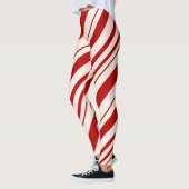 Rot und Weiß Candy Stripped Leggings (Links)