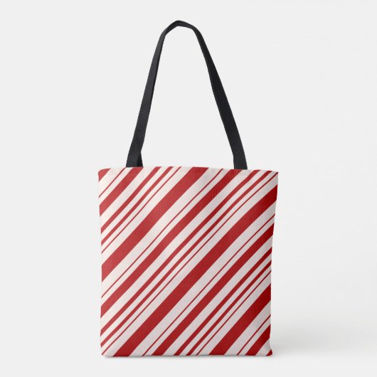 Rot und Weiß Candy Stripped Tasche (Rückseite)