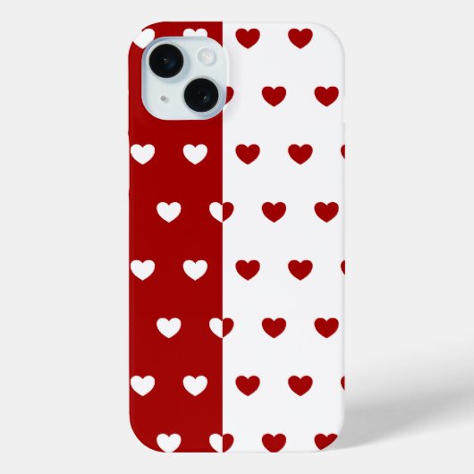 Rot und Weiß Case-Mate iPhone Hülle (Rückseite)