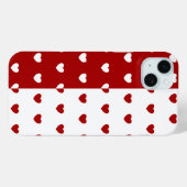 Rot und Weiß Case-Mate iPhone Hülle (Rückseite (Horizontal))