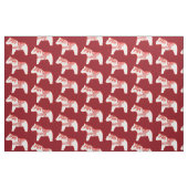 Rot und Weiß Dala Horric Stoff (Fat Quarter (45,7 x 55,9 cm))