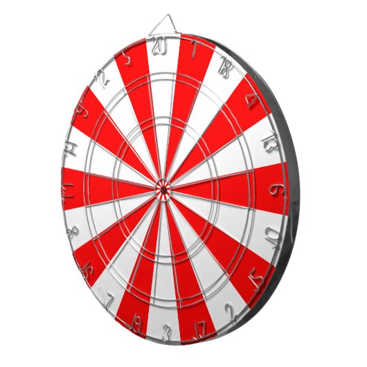 rot und weiß dartscheibe (Vorderseite rechts)