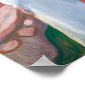 Rot und Weiß | Edvard Munch | Poster (Ecke)