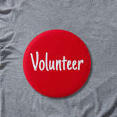 Rot und Weiß Einfache Freiwillige Button
