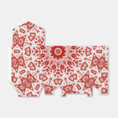 Rot und Weiß, ethnische Bandana Geschenkschachtel (Ungefaltet)