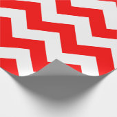 Rot und Weiß, extra großes Zickzack Schleifpapier Geschenkpapier (Ecke)