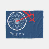 Rot und Weiß Fleecedecke (Vorderseite (Horizontal))