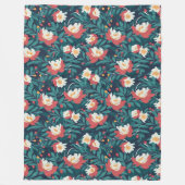 Rot und Weiß Fleecedecke (Vorderseite)