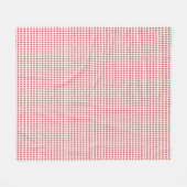 Rot und Weiß Fleecedecke (Vorderseite (Horizontal))