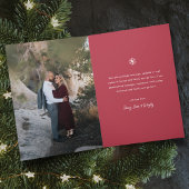 Rot und Weiß frohe Weihnachten Modernes Foto