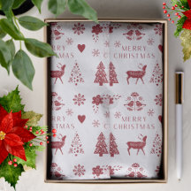 Rot und Weiß frohe Weihnachten